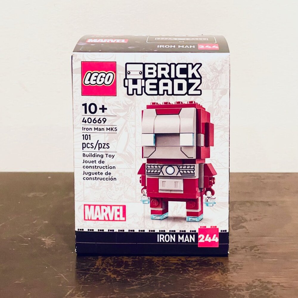 LEGO 40669 Marvel Brickheadz Iron Man MK5 Figure NIB in Hand
